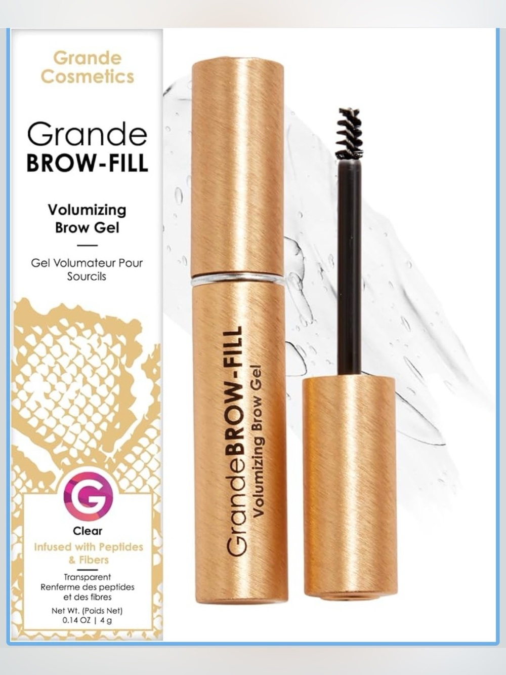 Grande Cosmetics GrandeBROW-FILL Volumizing Brow Gel — Clear